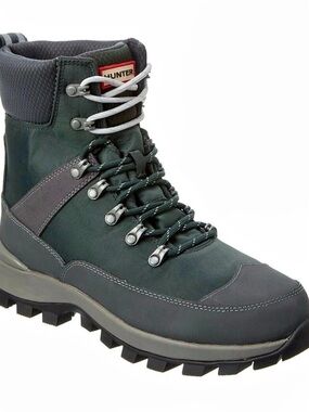 Hunter Explorer Insulated Commando Boot Green & Black